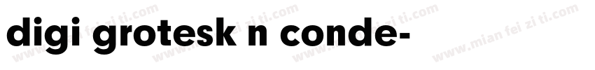 digi grotesk n conde字体转换